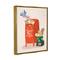 Stupell Industries Santa's Mail Postal Letters Animals Framed Floater Canvas Wall Art